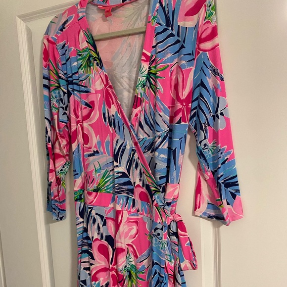 EUC Lilly Pulitzer Jessalynne Wrap Romper - Picture 9 of 9